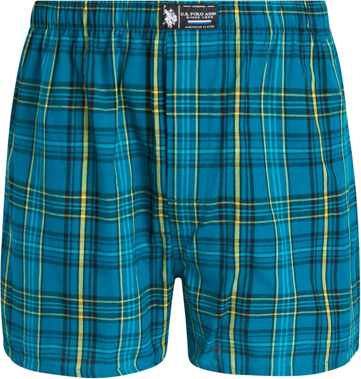 U.S. Polo Assn. Men's Underwear - Woven Boxers with Functional Fly (6 Pack)