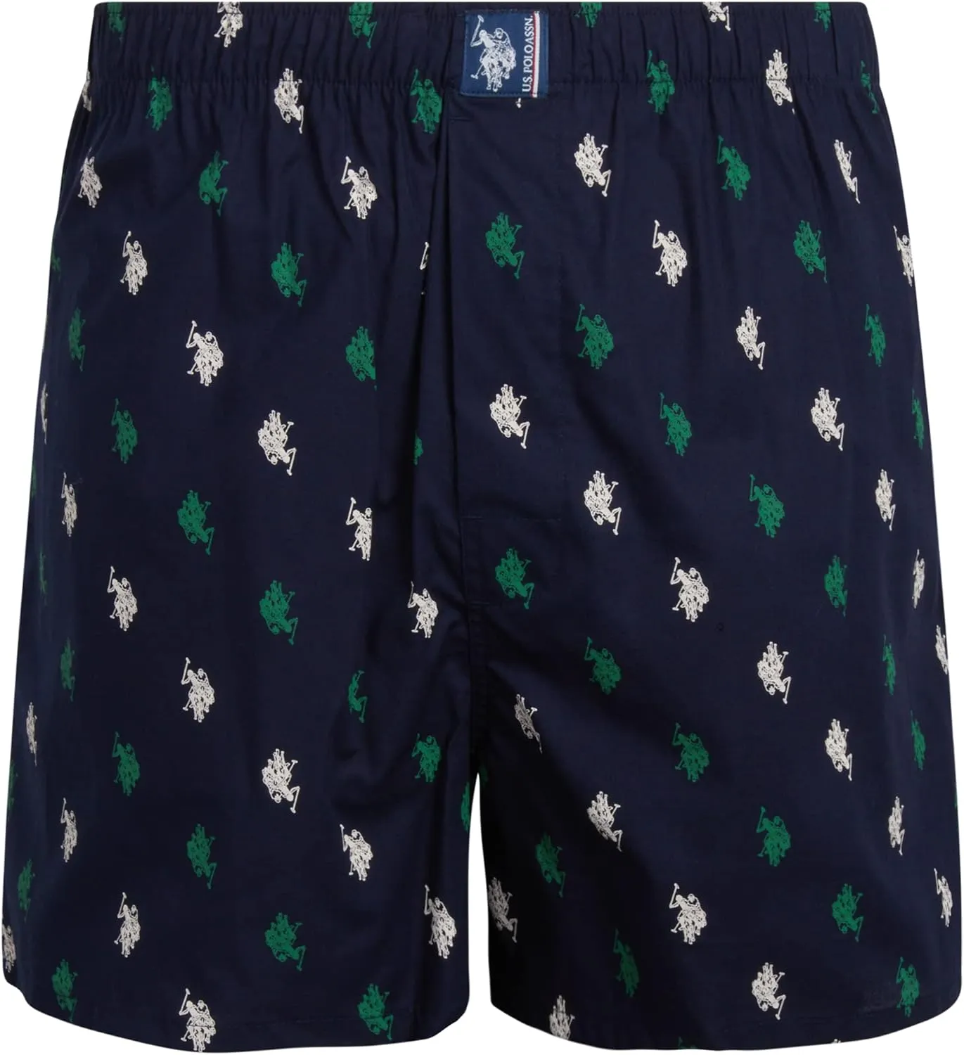 U.S. Polo Assn. Men's Underwear - Woven Boxers with Functional Fly (6 Pack)