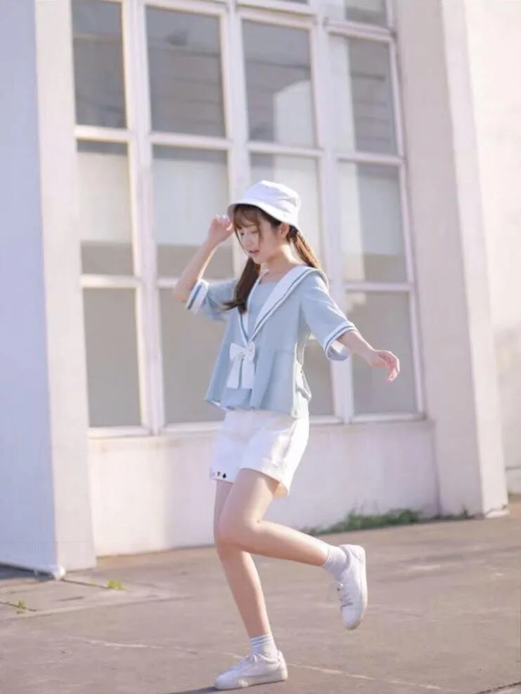 White Rabbit Blouse & Shorts