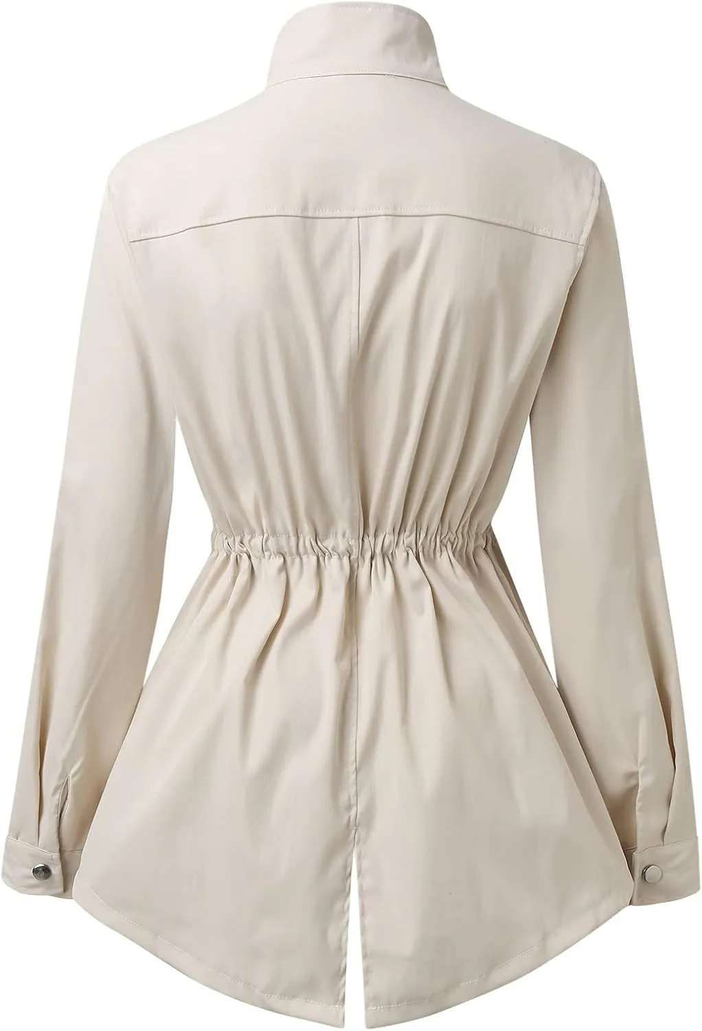 Womens 2024 Graceful Temperament Button Outwear Long Sleeve Zipper Overcoat Comfort Slim Jacket Coat with Pockets Suits