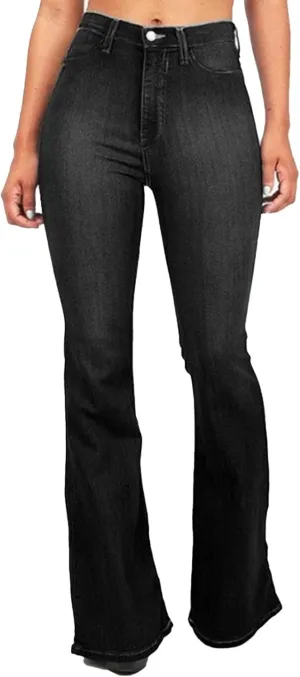 Women's Slim Fit Stretch Comfort Tapered Jeans Vintage Low Rise Casual Denim Pants Solid Outdoor Jeans Trouser