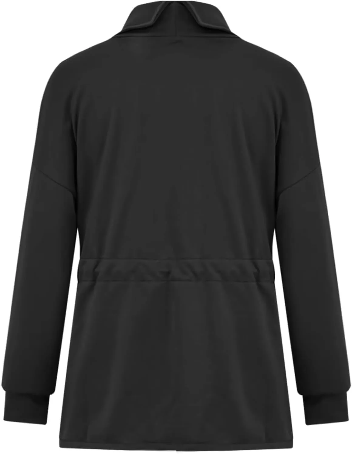 Womens Turtleneck Sweatshirts Long Sleeve Drawstring Waist Pullover Tops Trendy 2024 Fall Hoodies Preppy Outfits