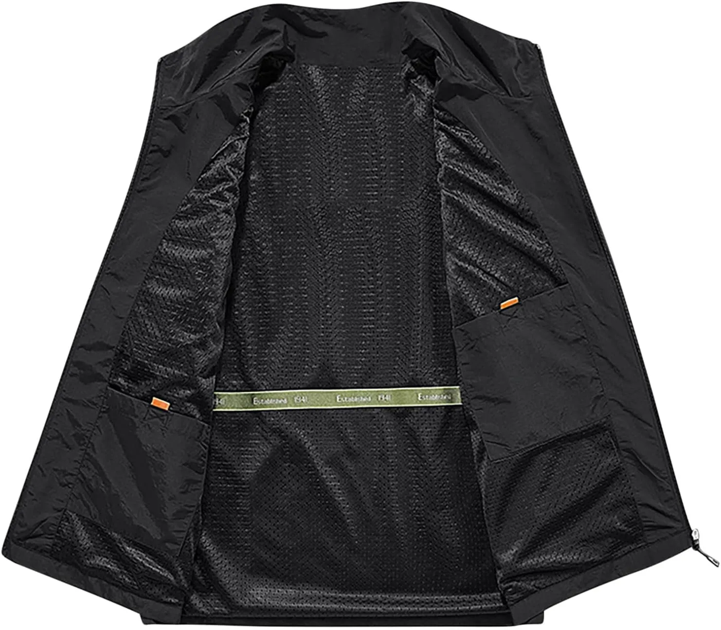 Zeiyignr Men's Casual Lightweight Quick-Dry Outdoor Work Hunting Hiking Fishing Travel Photo Cargo Vest Jacket Multi Pockets